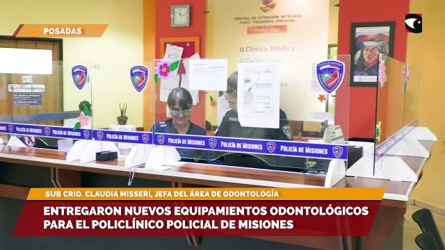 Entregaron nuevos equipamientos odontológicos para el Policlínico Policial de Misiones