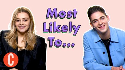 "You're sweet!" After Ever Happy's Hero Fiennes Tiffin and Josephine Langford play Most Likely To