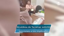 Graban a funcionario de Tecámac en presuntos actos sexuales en oficina de ayuntamiento