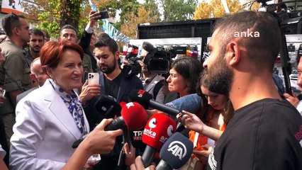 Meral Akşener, Erdoğan sorusu üzerine gülümsemekle yetindi