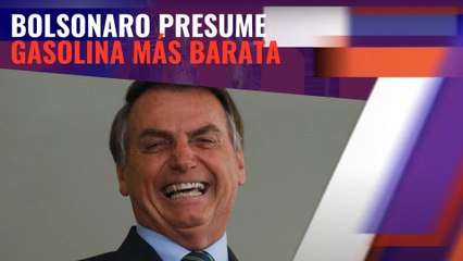 Bolsonaro presume de tener la gasolina más barata gracias a haber recortado el impuesto de hidrocarburos