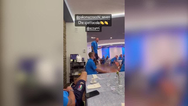 La novatada de la selección italiana que no se había visto