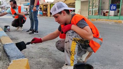 شباب بلدة الشجرة ينفذون مبادرة "بلدتي أجمل"