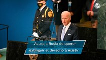 Joe Biden arremete contra Putin en la ONU