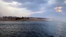 Van Gölü'ndeki Adır Adası'nda çıkan yangın kısmen kontrol altına alındı