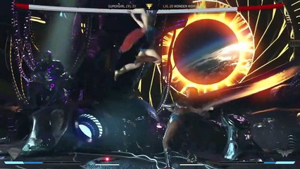 Supergirl vs Wonder Woman (Hardest AI) - Injustice 2