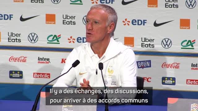 Bleus - Deschamps sur les droits d'image : “Il y a des échanges, des discussions, pour arriver à des accords communs”