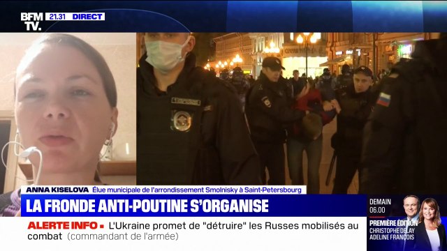 Russie: 376 personnes ont été arrêtées à Saint-Pétersbourg, affirme une élue municipale sur BFMTV
