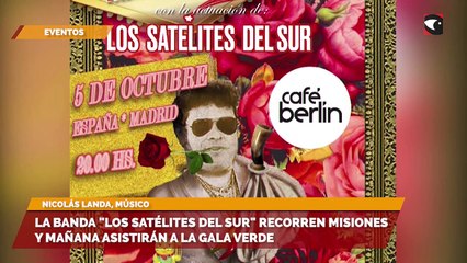 La banda Los satélites del sur recorren Misiones y mañana asistirán a la gala verde