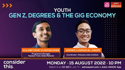 Consider This: Youth (Part 1) - Demand for Degrees on the Decline?