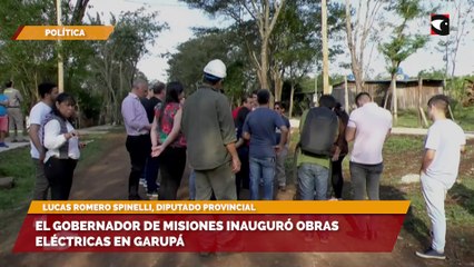 El gobernador de Misiones inauguró obras eléctricas en Garupá