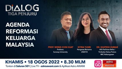 Dialog Tiga Penjuru: Agenda reformasi Keluarga Malaysia