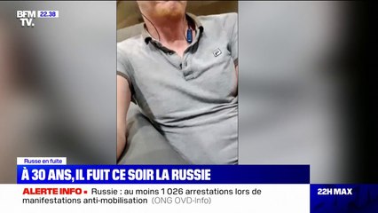 "Je pars parce que je n'ai pas envie de mourir": à 30 ans, ce Russe fuit son pays