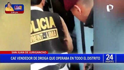 SJL: Capturan a vendedor de droga que operaba en todo el distrito