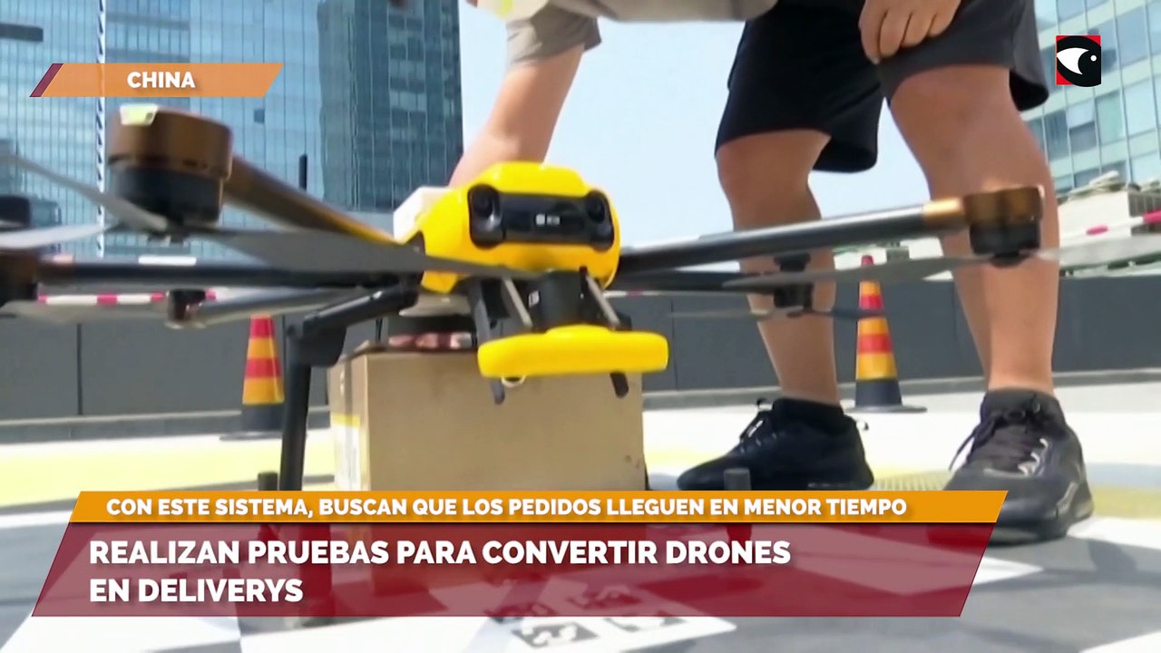 Realizan pruebas para convertir drones en deliverys