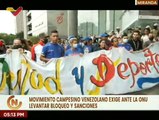 Realizan marcha del Movimiento Campesino Venezolano ante la ONU exigiendo cese del bloqueo económico