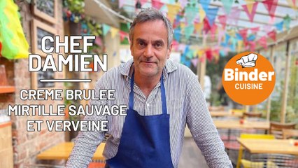 BINDER CUISINE -  CREME BRULEE, MYRTILLE SAUVAGE ET VERVEINE