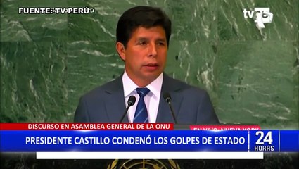 Pedro Castillo: “Los golpes de Estado, sean cual sea su modalidad, son ilegítimos”