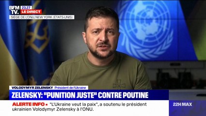 Volodymyr Zelensky appelle l'ONU à priver la Russie de son droit de veto