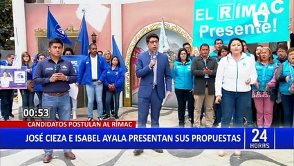 Voto Responsable: José Cieza e Isabel Ayala presentan sus propuestas para el Rímac