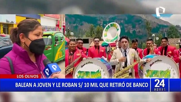 Los Olivos: disparan a joven para robarle una mochila con 25 mil soles