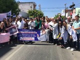 Profissionais da enfermagem saem às ruas de Sousa em mobilização pelo piso nacional da categoria