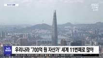 [이 시각 세계] 우리나라 '700억 원 자산가' 세계 11번째로 많아