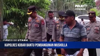 Polres Kobar Beri Bantuan Material Untuk Pembangunan Musholla Hidayatul Hasanah