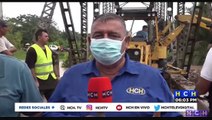 Realizan trabajos de remoción de escombros en Puente ubicado en Ramal del Tigre