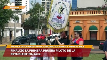 Finalizo la primera prueba piloto de la estudiantina 2022