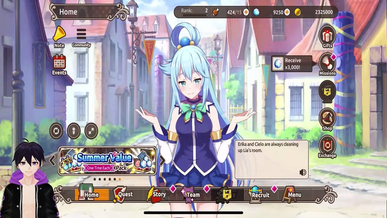 KonoSuba: Fantastic Days - Story part 1 Start of a New Gacha Game