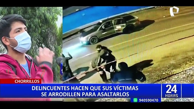 Chorrillos: delincuentes armados hacen arrodillar a grupo de amigos para robarles