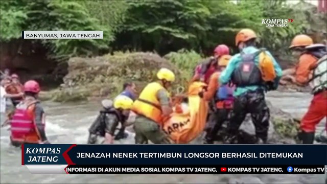 Jenazah Nenek Tertimbun Longsor di Banyumas Berhasil Ditemukan