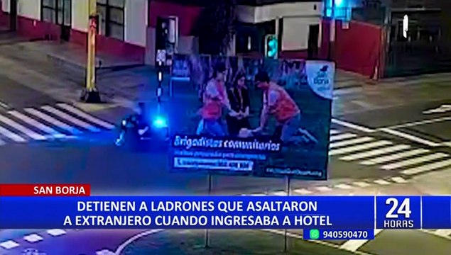 Tras persecución por varios distritos, detienen a delincuentes que robaron a extranjero en Miraflores