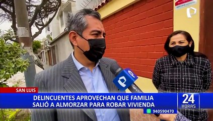San Luis: cae integrante de banda que robó en vivienda aprovechando que dueños salieron a almorzar