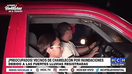 Pobladores de Chamelecón “En Vigilia” ante crecida del río