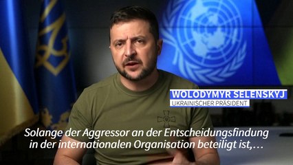 UNO: Selenskyj fordert Sondertribunal gegen Russland