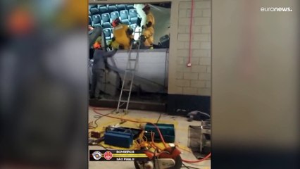 Tragedia en un mitin electoral en Sao Paulo, varios muertos y muchos heridos al derrumbarse el piso