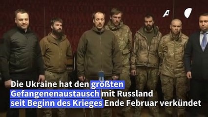 Ukraine verkündet Austausch von 215 Kriegsgefangenen