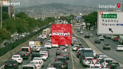 İstanbul’da yağmur trafiği: Yoğunluk yüzde 65