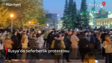 Rusya'da seferberlik protestosu