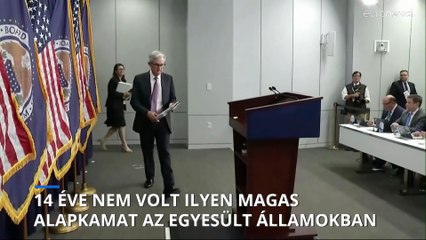 Másfél évtizedes csúcson a jegybanki alapkamat az Egyesült Államokban