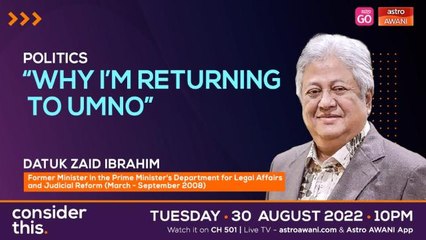 Consider This: Zaid Ibrahim (Part 1) - On Najib Razak’s Final SRC Appeal