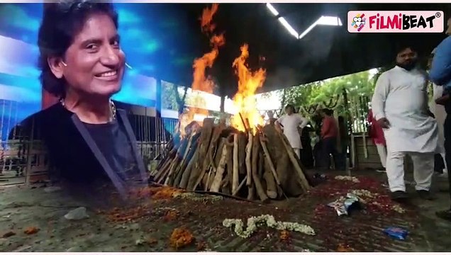 Raju Srivastav Funeral: Wife Shikha Srivastav, Kids and Fans Emotional Last Good Bye