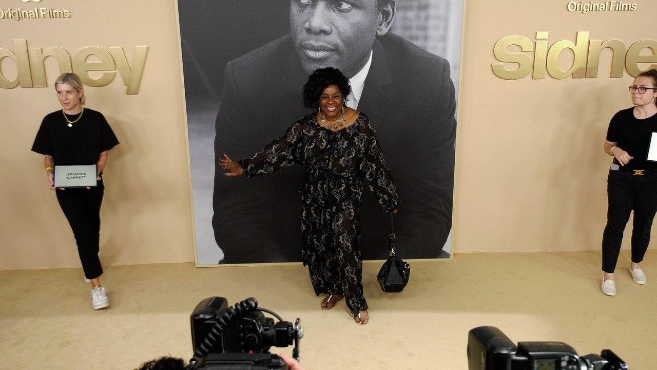 Loretta Devine attends Apple TV+'s "Sidney" red carpet premiere in Los Angeles