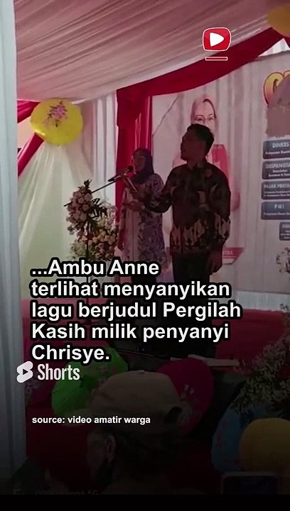 Bupati Purwakarta Ambu Anne Nyanyi “Pergilah Kasih”, Warganet_ Nyanyi Sambil Curhat #shorts