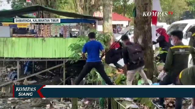 Ratusan Komunitas di Samarinda Bersih-bersih Sungai Mahakam