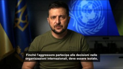 Ucraina, Zelensky all'Onu: togliere a Russia il diritto di veto