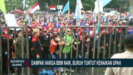 Dampak Kenaikan BBM, KSPSI Berunjuk Rasa di Gedung Sate Tuntut Kenaikan UMP Sebesar 24 Persen!