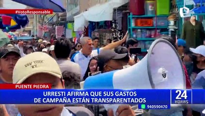 Elecciones 2022: Daniel Urresti asegura que sus gastos de campaña están transparentados